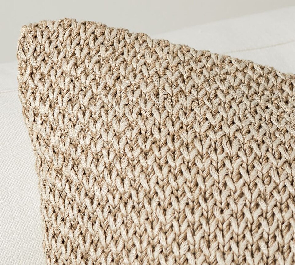 Stonewashed Knit Cushion Cover Pottery Barn Australia